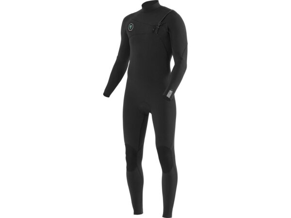 VISSLA Seven Seas 4.3mm Neopren Wetsuit Fullsuit mit Chest Zip in black