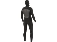 VISSLA 7 SEAS 6.5mm Neopren Wetsuit Fullsuit mit Haube und Chest Zip in schwarz GrÃ¶ÃŸe XL