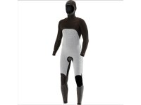 VISSLA 7 SEAS 6.5mm Neopren Wetsuit Fullsuit mit Haube und Chest Zip in schwarz GrÃ¶ÃŸe XL