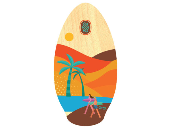 Skim One 41 105cm Lanikai Red Orange – Board