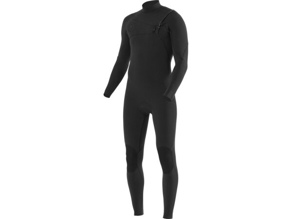 VISSLA Seven Seas Stealth 4.3mm Neopren Wetsuit Fullsuit mit Chest Zip zwart