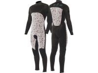 VISSLA Seven Seas Stealth 4.3mm Neopren Wetsuit Fullsuit mit Chest Zip zwart