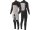 VISSLA Seven Seas Stealth 4.3mm Neopren Wetsuit Fullsuit mit Chest Zip zwart