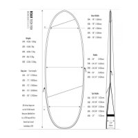 ROAM Boardbag Surfboard Tech Bag Fish 5.8 PLUS