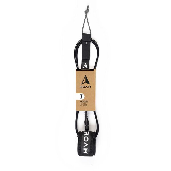ROAM Surfboard ECO Leash Recycelt 7.0 Schwarz